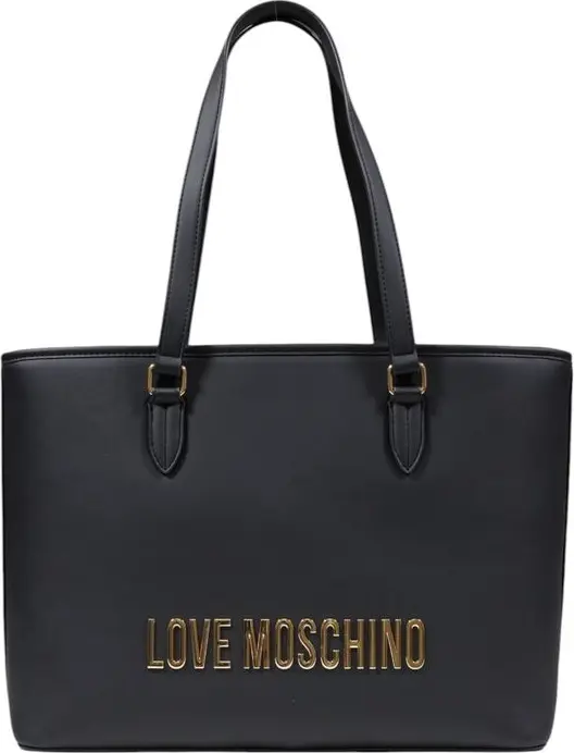 Двухцветная полиэтиленовая сумка LOVE MOSCHINO