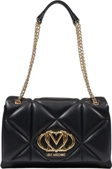 Черная сумка LOVE MOSCHINO из полиэтилена