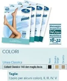 Sauber Collant 140 Denari с гладкой вязкой, черные, размер 5, Classic Line