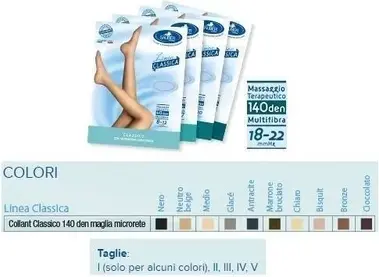 Sauber Collant 140 Denari Micromesh Черный 5 Classic Line Desa Pharma