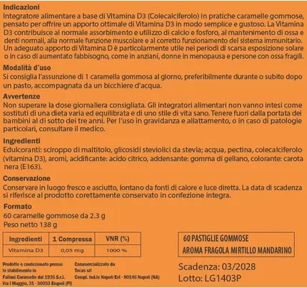 Tredivit 2000 МЕ Жевательные таблетки с витамином D от Tosca