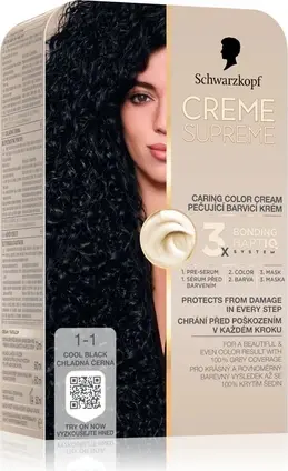 Permanent Hair Dye Schwarzkopf Creme Supreme