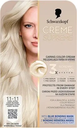 Creme Hair Color Schwarzkopf Ultra Light Titanium Blonde