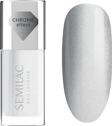 Лак для ногтей Semilac Silver Chrome
