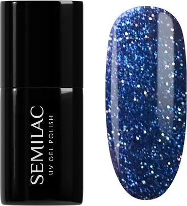 Гибридный лак для ногтей Semilac Mystery Blue
