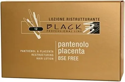 Лосьон-ампулы для защиты от выпадения волос и пантенолом Black Professional Line