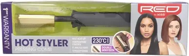 Hot Styler Red Kiss Double Side Teeth Comb
