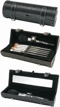 Mirror Case With 7 Brushes Eurostil