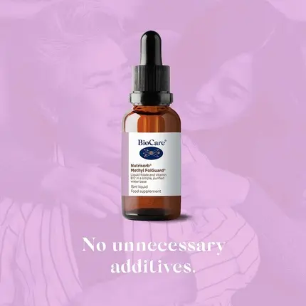 Жидкий фолат и витамин B12 Biocare Nutrisorb Methyl FolGuard
