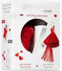 Подарочный набор лаков для ногтей Essie "Thank You Red" и быстросохнущее прозрачное верхнее покрытие