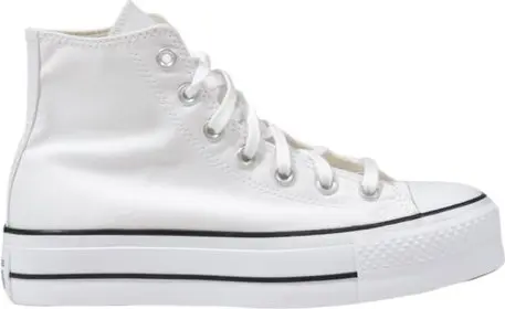 Кроссовки Converse белые на платформе из полиэстера