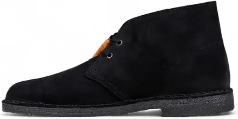 Ботинки Clarks Черная замша кожа шнуровка