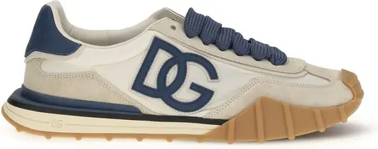 Athletic Sneakers Multicolor Calf Leather Bos Taurus Dolce & Gabbana