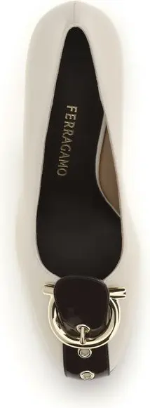 Pumps Ferragamo Beige Calf Leather Bos Taurus High Heel Pumps