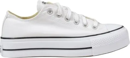 Кроссовки Converse White Fabric Platform Sneakers