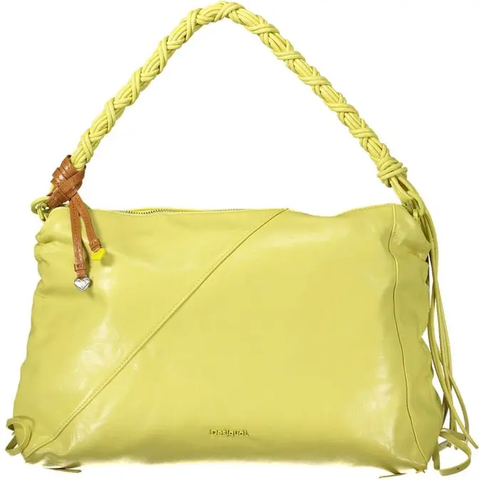 Handbag Desigual Giallo Polyurethane