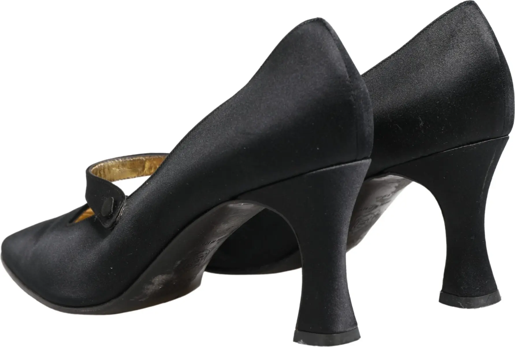 Туфли Black Satin Mary Jane Pumps Dolce & Gabbana