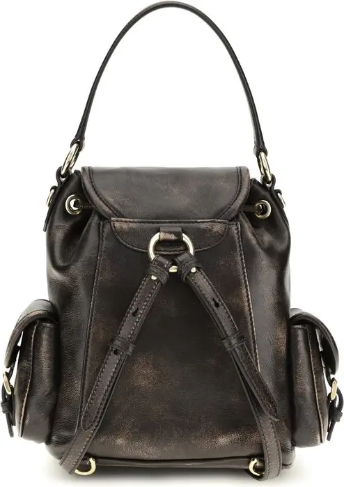 Backpack Miu Miu Brown Calf Leather Bos Taurus