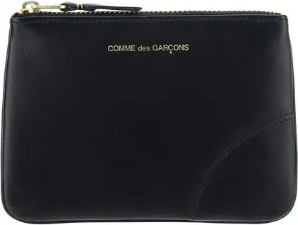 Кошелек для монет Comme Des Garcons Black Calf Leather Bos Taurus
