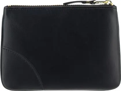 Кошелек для монет Comme Des Garcons Black Calf Leather Bos Taurus