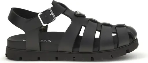 Sandals Prada Black Calf Leather Bos Taurus