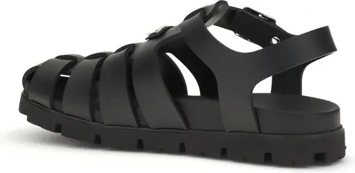 Sandals Prada Black Calf Leather Bos Taurus