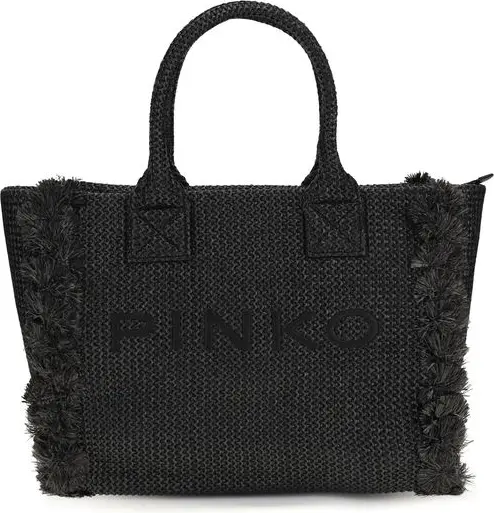 Пляжная сумка-тоут Pinko из рафии