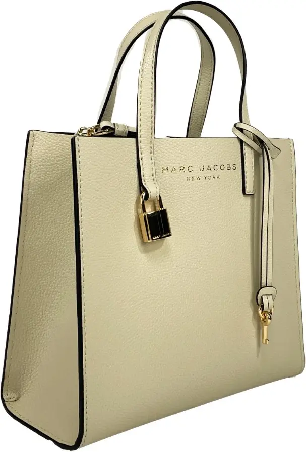 Tote Bag The Marc Jacobs Женская мини-сумка Pebbled Tote - Marshmallow