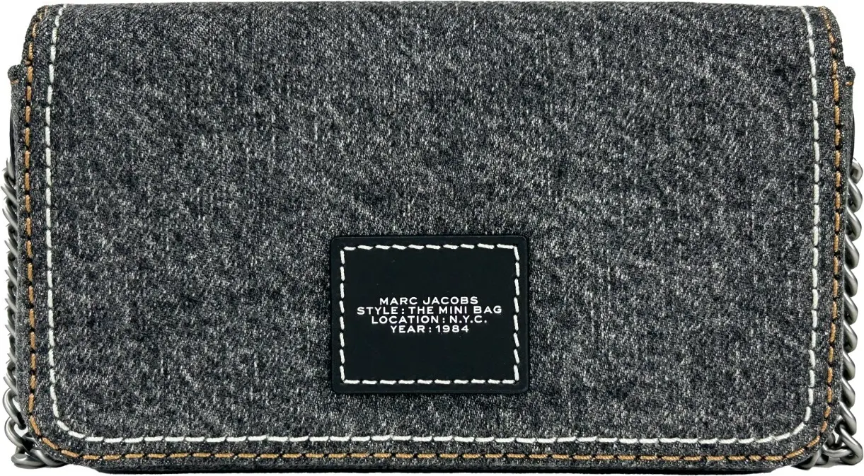 Мини-сумка The Marc Jacobs The Denim Chain Mini Bag - Black Wash