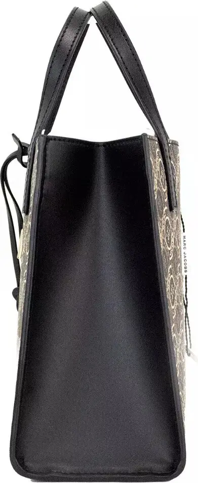 Сумка The Marc Jacobs Mini Grind Signet из кожи с принтом, кросс-боди шопер