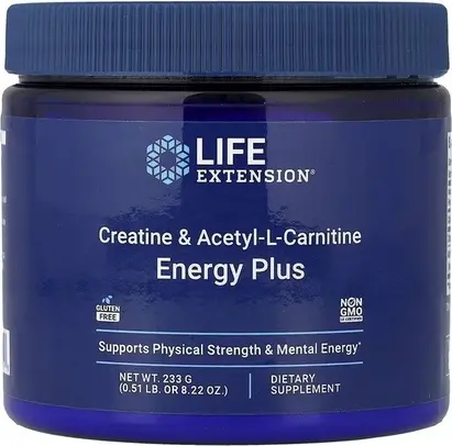 Creatine & Acetyl-L-Carnitine Energy Plus Life Extension