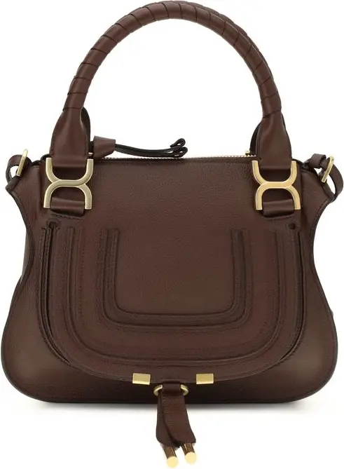 Shoulder Bag Chloe Brown Calf Leather Bos Taurus
