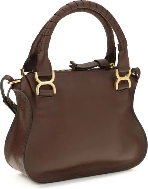 Shoulder Bag Chloe Brown Calf Leather Bos Taurus