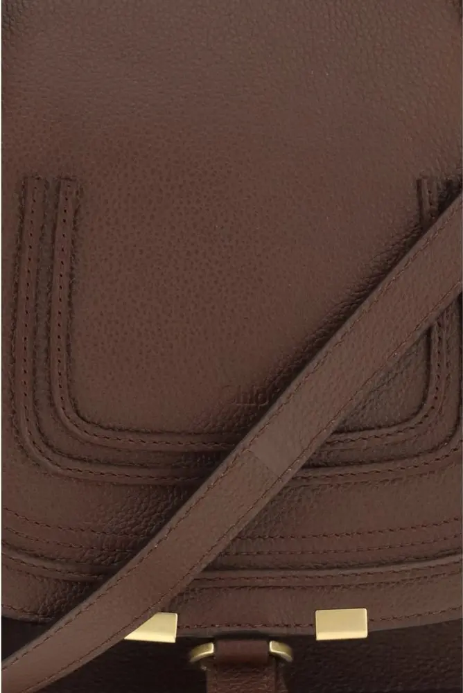 Shoulder Bag Chloe Brown Calf Leather Bos Taurus