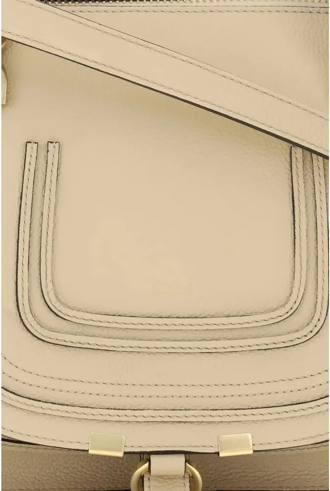Shoulder Bag Chloe Beige Calf Leather Bos Taurus