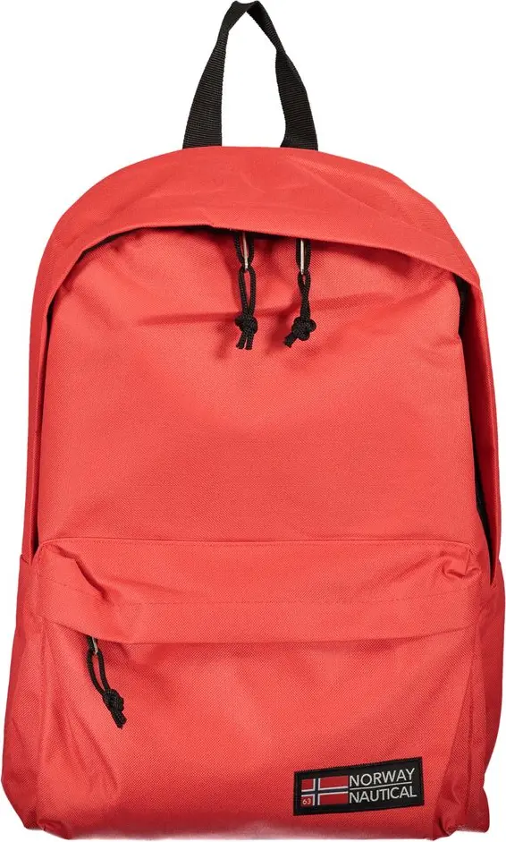 Red Polyester Backpack Geographical Norway
