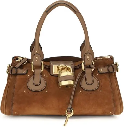 Handbag Chloe Brown Calf Leather Bos Taurus