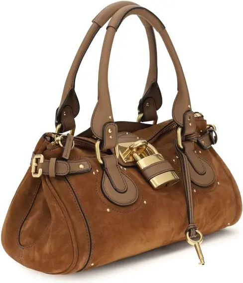 Handbag Chloe Brown Calf Leather Bos Taurus