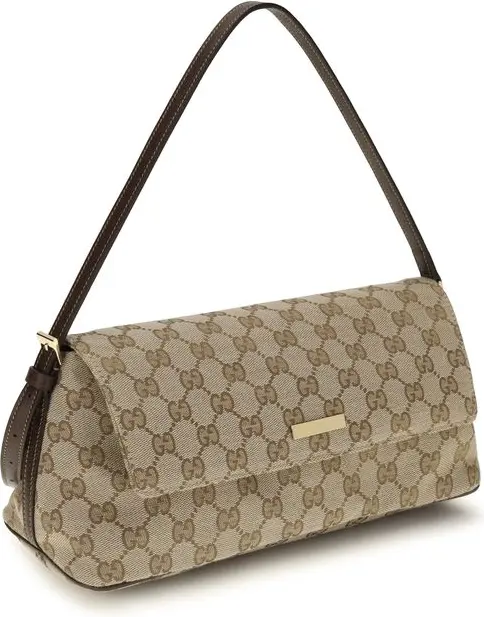 Handbag Gucci Brown Fabric