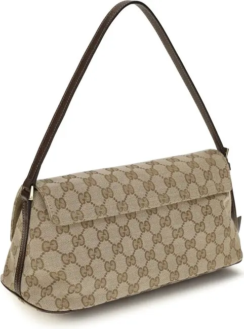 Handbag Gucci Brown Fabric