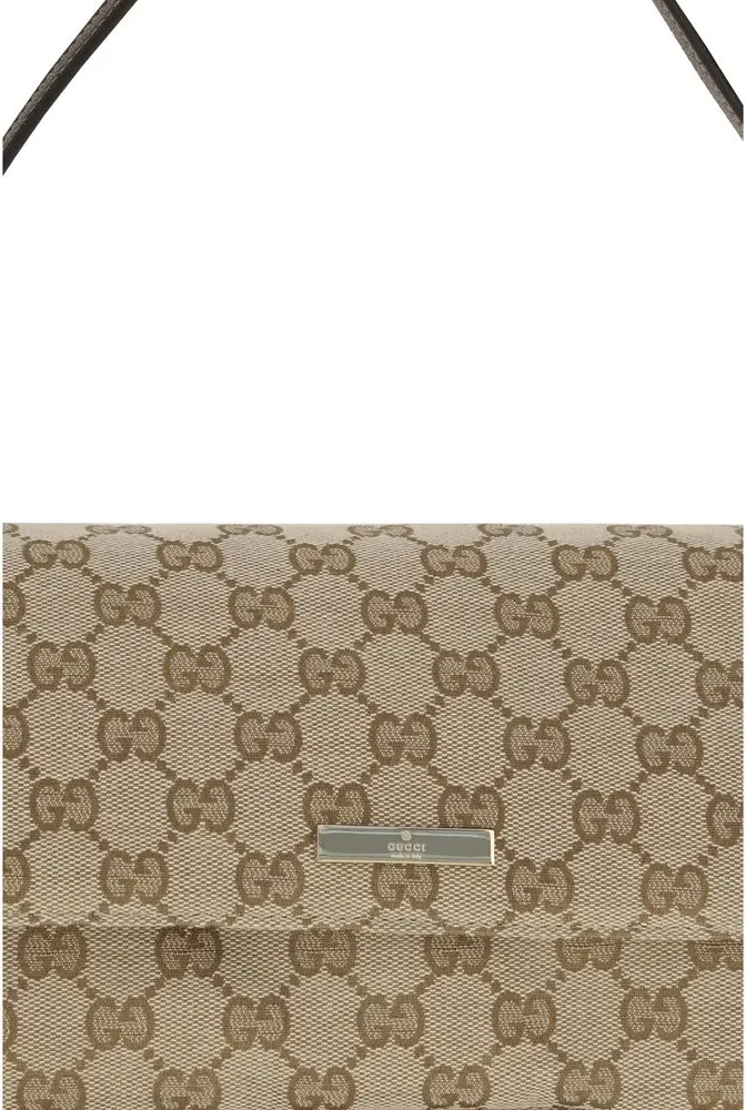 Handbag Gucci Brown Fabric