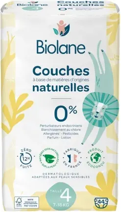 Biolane Натуральные подгузники Размер 4