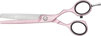 Ножницы филировочные со смещенным хватом Jaguar White Line Pastel Plus 5.5 дюйма Rose