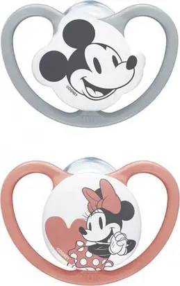 Пустышка Nuk Disney Baby Space 2 силиконовые пустышки