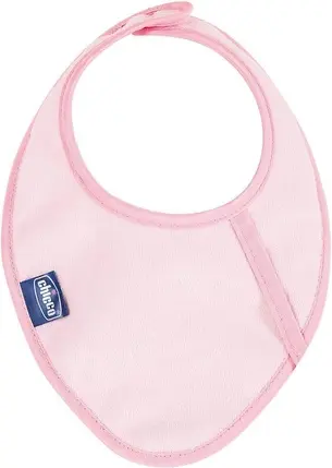 Слюнявчик Chicco Fresh Bib с съемным грызунком для девочки, розовый