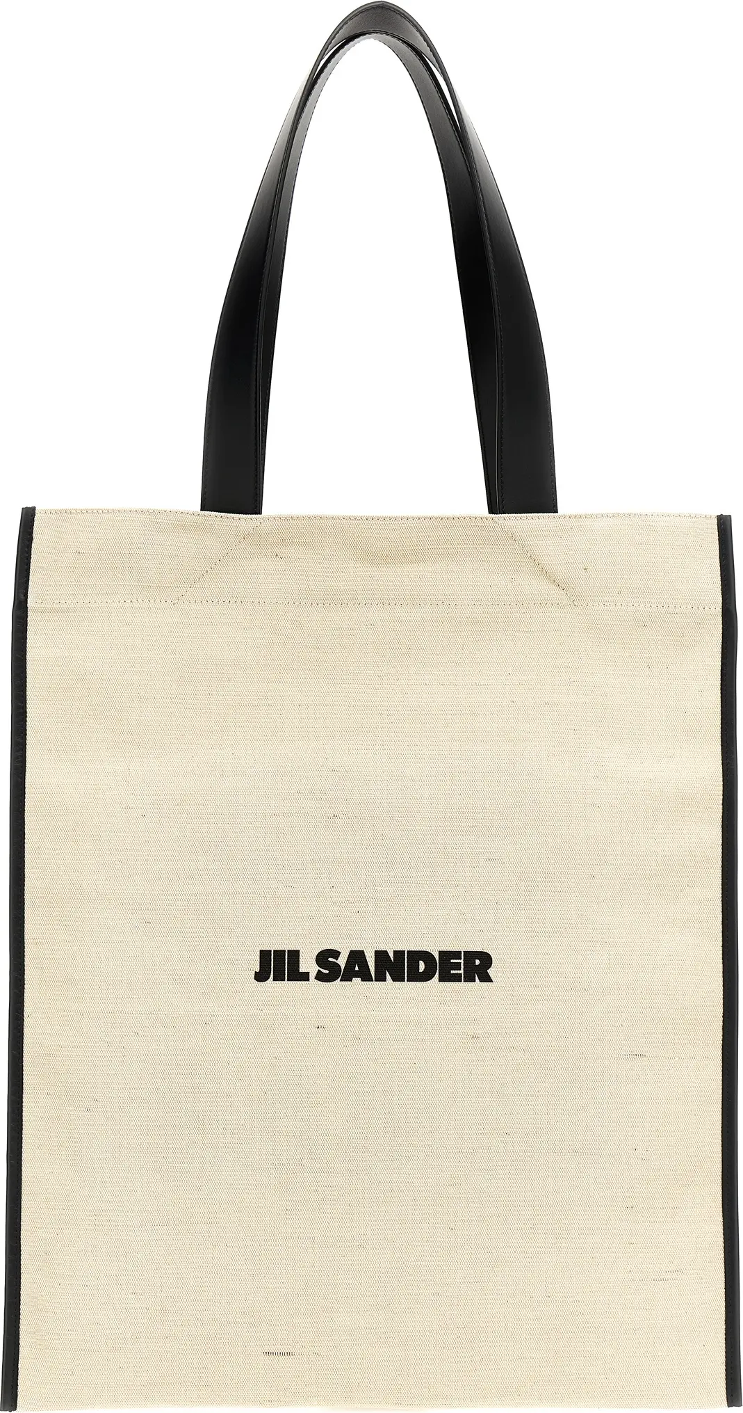Bicolor Cotton Tote Bag Jil Sander