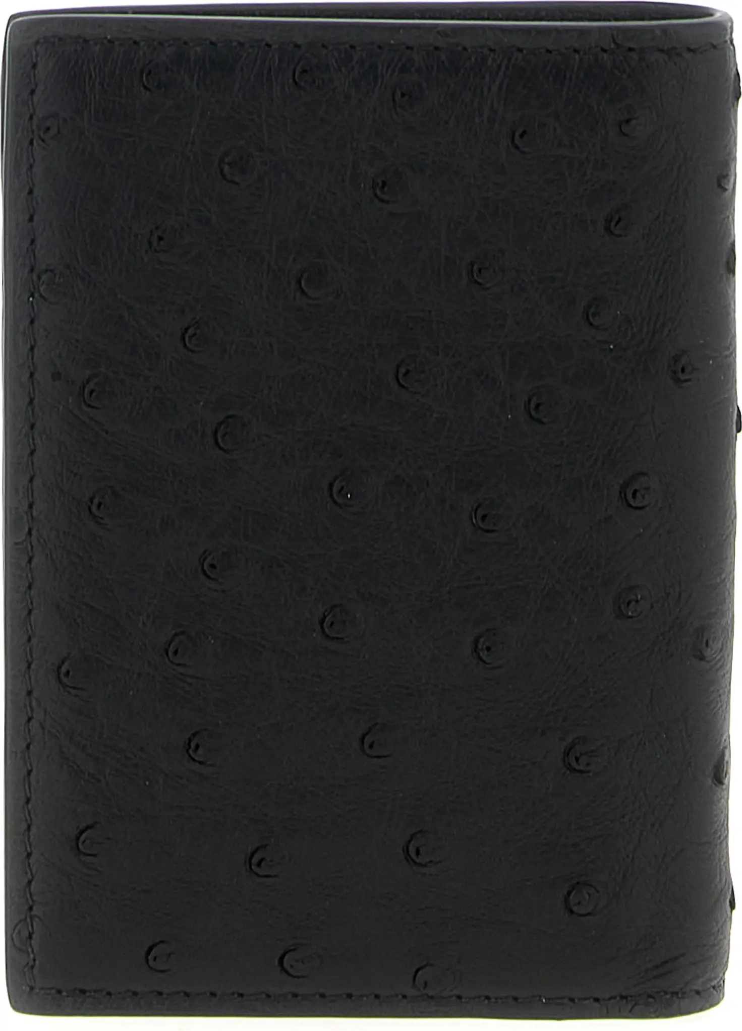 Cardholder Valentino Garavani Black Ostrich Skin