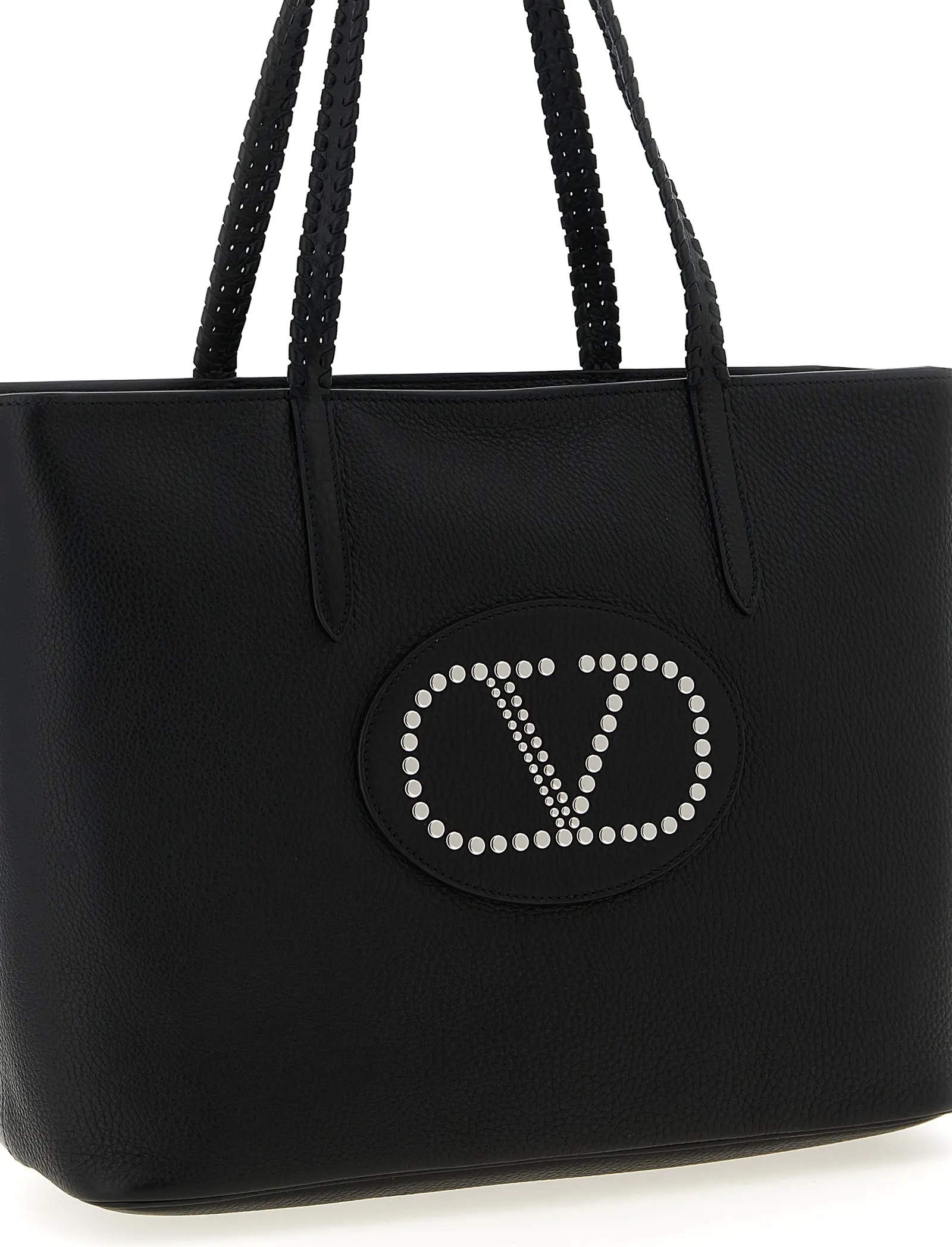 Black Calfskin Tote Bag Valentino Garavani