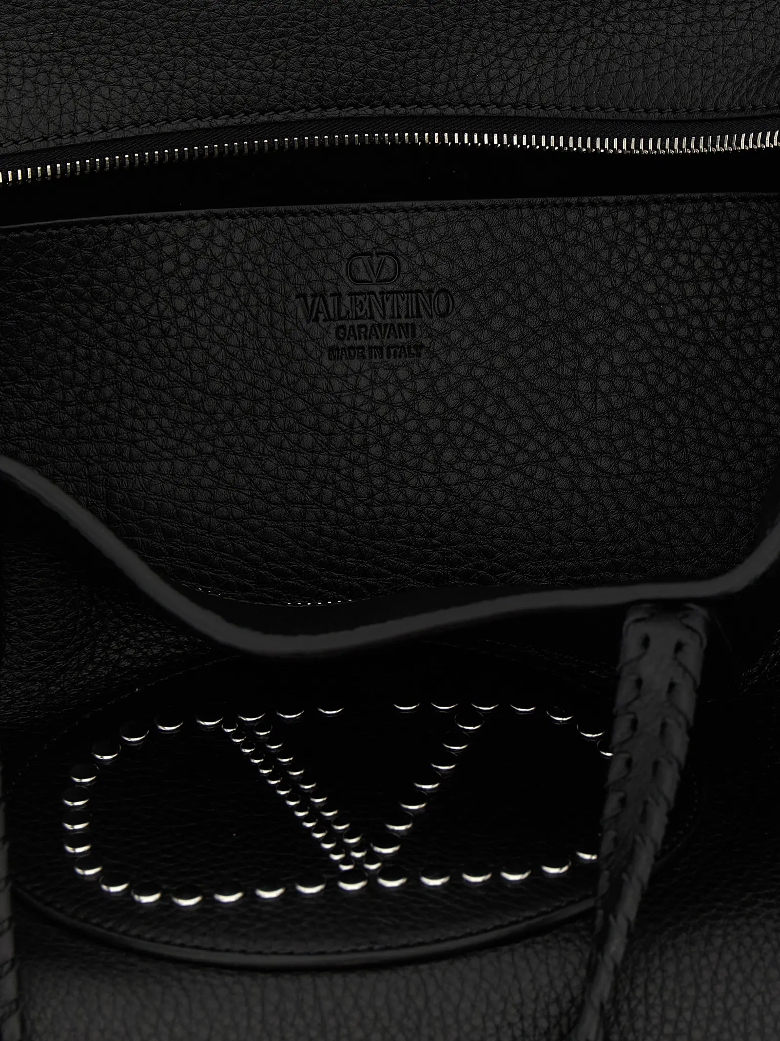 Black Calfskin Tote Bag Valentino Garavani