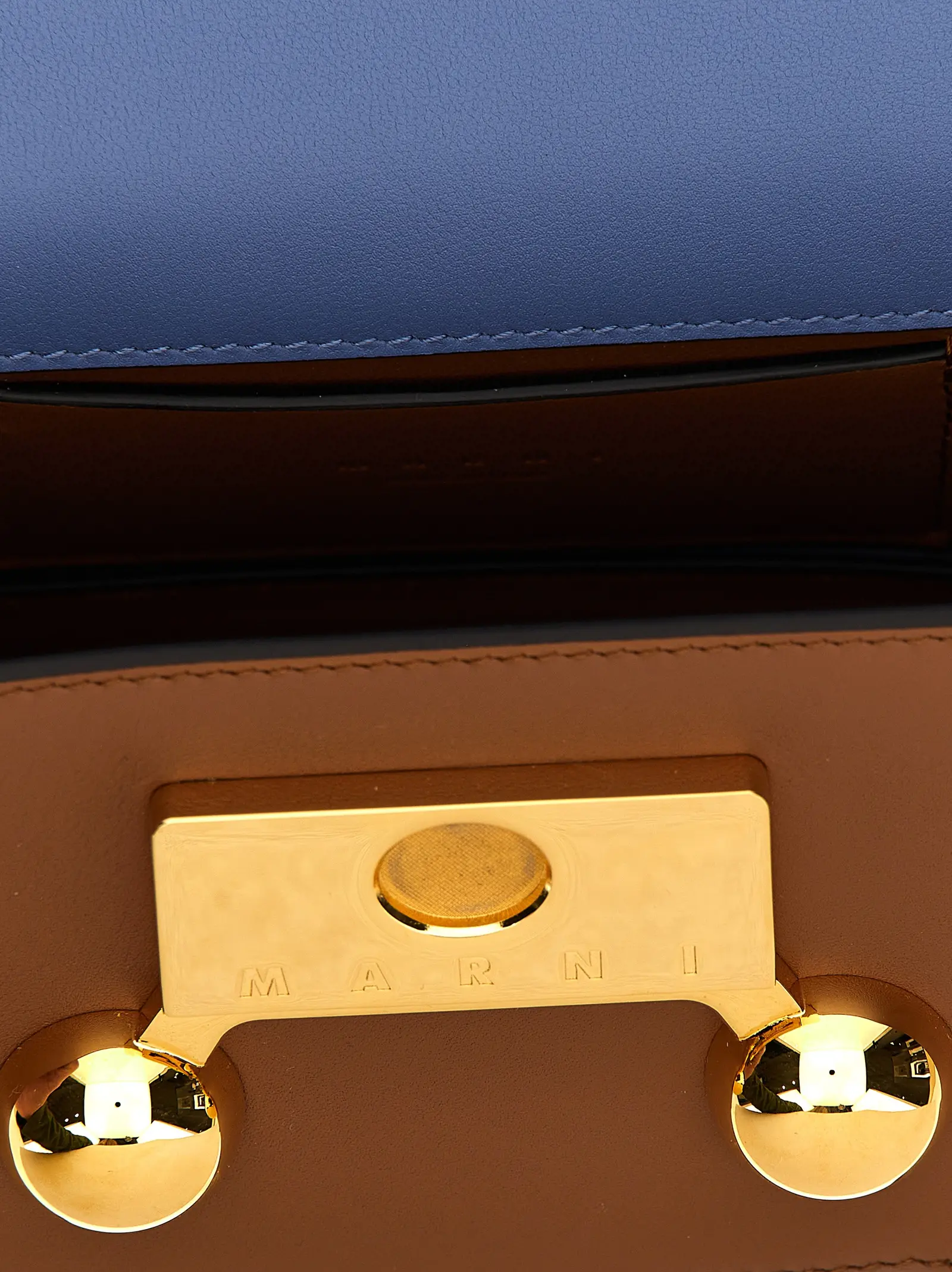 Multicolor Calfskin Shoulder Bag Marni